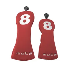 MUTA MARINE ムータマリン  ヘッドカバー 2点セット  レッド系 FW UT [240101492690] ゴルフウェア ストスト MUTA MARINE ムータマリン ヘッドカバー 2点セット レッド系 FW