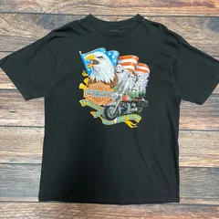 90’s USA製　ハーレーダビッドソン　半袖Tシャツ　ブラック　2XL
