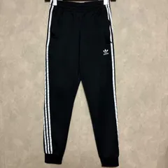 古着 adidas アディダス トラックパンツ ブラック ホワイト 黒 白 管理番号 255-73