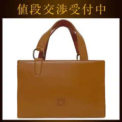 ロエベ ハンドバッグ ec-21382 ブラウン アナグラム 美品 ソフト