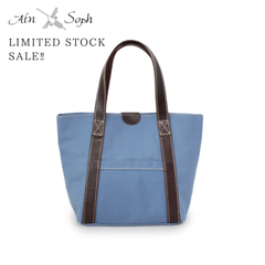 【50％OFF】Ain Soph (アインソフ)撥水キャンバストートバッグ （小）ASE1743-WRC/