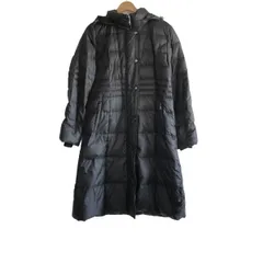 良好 LEILIAN レリアン ロング ダウンコート サイズ:9 ネイビー