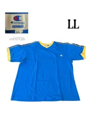 00sChampionチャンピオン古着半袖VネックTシャツ LL日本サラリータグ