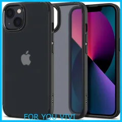 【在庫処分】Spigen iPhone13ケース 耐衝撃 半透明 黄変一切なし 指紋防止 米軍MIL規格取得 2重構造 TPU PC バンパーケース すり傷防止 ワイヤレス充電対応 ウルトラ・ハイブリッド マット ACS03623 (フロスト・ブラック)