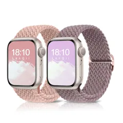 【在庫処分】7 8 6 9 Series 5 アップルウォッチベルト 4 スポーツ 3 編み込み ナイロン【2枚セット】バンド 2 Watch 1 Apple 38mm SEに対応 40mm 長さ無段階調整 41mm 柔軟 バンド アップルウォッチ 防汗 コン