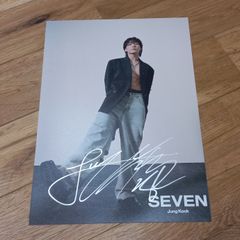 ジョングク(BTS) 直筆サイン「SEVEN」スチール写真