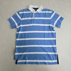 L ポロ Ralph Lauren(ラルフローレン) ストライプ 半袖 ラグビーシャツ