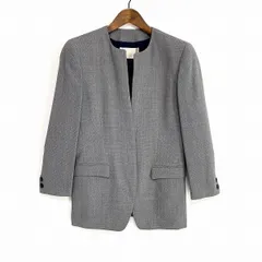 #anc コルディア CORDIER ジャケット 40 グレー ノーカラー シルク混 レディース [930667]のサムネイル