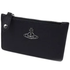 ヴィヴィアンウエストウッド カードケース コインケース フラグメントケース ブラック SAFFIANO SLIM LONG CARD Vivienne Westwood 51110039-S000B-N401