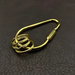 真鍮 キーホルダー キーリング キーフック ネジ カラビナ ヴィンテージ ビンテージ アンティーク レトロ 真鍮製 チャーム パーツ ri 257