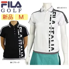 【新品・未使用】フィラゴルフ 半袖ポロシャツ 750612 Mサイズ レディース ハニカムメッシュ 吸汗速乾 UVケア 半袖シャツ ゴルフウェア FILA GOLF