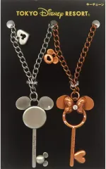 【中古】キーホルダー ミッキーマウス＆ミニーマウス(鍵型) キーチェーン(2個セット) 「ディズニー」 東京ディズニーリゾート限定