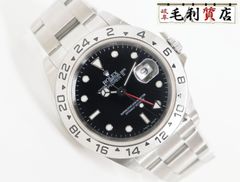 ロレックス ROLEX エクスプローラーII 16570 ブラック文字盤 P番 ステンレス 自動巻き メンズ【中古】時計