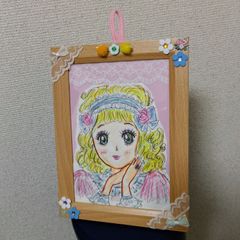 ぶりぶり♡レトロ乙女チック フレーム入りイラスト