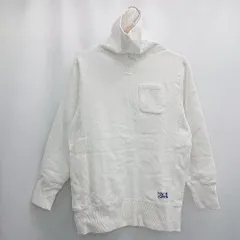 ◇ ⊇ DISCUS ディスカス タートルネック 裏起毛 長袖 トレーナー サイズL ホワイト系 メンズ E  【1506300023712】のサムネイル