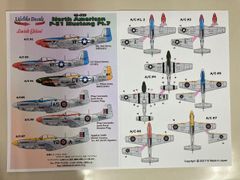 ライフライクデカール LD48059 ノースアメリカン  P-51 マスタング パート7 1/48デカール