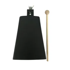 【在庫セール】耐久性 セット 楽器 頑丈 ドラム アクセサリー 打楽器 メタル スティック付き 持ち運び パーカッション ドラマー カウベル (7号) [S.T.S.G]