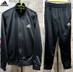 美品 アディダス ESS SL ジャージ 上下セットアップ (2) 黒白 M メンズ adidas ブラック GK9656