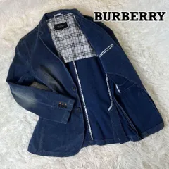 BURBERRY BLACK LABEL ジャケット 背抜き ウォッシュ加工