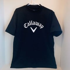 キャロウェイ　モックネック　半袖シャツ　ゴルフウエア　ハイネックTシャツ　メンズ　L