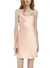 uxcell ランジェリー ベビードール スリップ キャミソール セクシー ワンピース インナー ロング レディース シャンパン 3XL