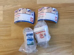 未使用　雪印メグミルク ミニチュアチャーム 100周年記念 2種セット ナチュレ 恵 megumi 復刻版 【E3706-001】▶110