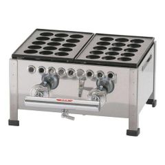 業務用たこ焼器 18穴2連 大玉 LP（プロパン）ガス用 - メルカリ