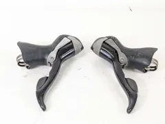 シマノST-3500新車外し品　９速STIレバーとドロップハンドルバーΦ31.8 シマノST-3500新車外し品 9速STIレバーとドロップハンドルバーΦ31.8