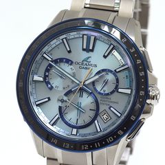 CASIO カシオ メンズ腕時計 オシアナス OCW-G1200-2AJF GPSソーラー電波 ブルー文字盤【中古】