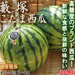秀品美品西瓜厳選御中元承ります☆西瓜の匠厳選某ブランド西瓜4L1玉