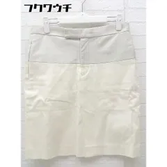 ◇ Scye サイ ミニ 台形 スカート サイズ38 アイボリー グレー レディース 【中古】 【1002801873769】