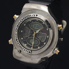 Working Seiko Alba Hypertech V085-0010 Black Dial Quartz Men's Watch NSY 2000000 NSK