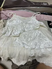 ヴィンテージ ベロア ノースリーブ スリップ