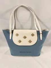 サマンサタバサ　ビジューフラップトートオフホワイト