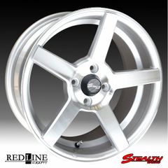 ステルスレーシング Spec-02 16in　スーパーコンケイブ形状・カスタム用!!　スタンス/シャコタン/チューニングカーに!!　KAPSEN S2000 195/45R16 タイヤ付4本セット