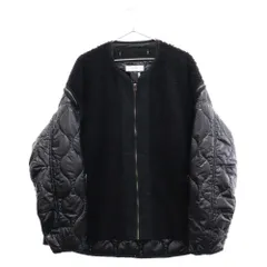 FACETASM (ファセッタズム) 22AW ZIPPER SHERPA QUILTED LINER JACKET TOF-JK-M06 キルティングナイロンフリースジャケット ブラックのサムネイル
