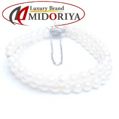 MIKIMOTO ミキモト パール ブレスレット 2連 真珠5～5.5ミリ シルバー