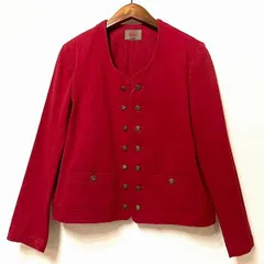 #anc ピンクハウス PINKHOUSE ジャケット 赤系 ノーカラー 金ボタン レディース [947176]のサムネイル
