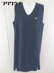 ◇ Champion チャンピオン × ROSE BUD REVERSE WEAVE ノースリーブ ロング ワンピース サイズM ネイビー レディース  【1110130002412】