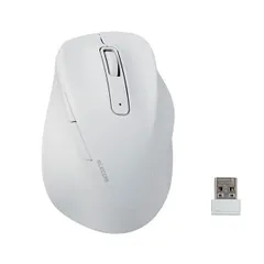 エレコム 静音2.4GHz無線マウス EX-G 5ボタン Sサイズ ホワイト M-XGS30DBSKWH 1個