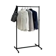 【在庫セール】タマトシ インテリアハンガーラックW900 通常品 オールブラック