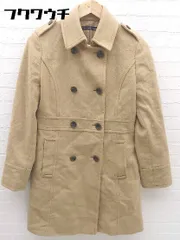 ■ green label relaxing UNITED ARROWS ウール ダブル コート サイズ38 ブラウン レディース 【中古】 【1002801138516】のサムネイル