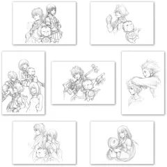 【中古】ポストカード Cタイプ ポストカードセット(7枚組) Illustrated by TETSUYA NOMURA 「キングダムハーツ」