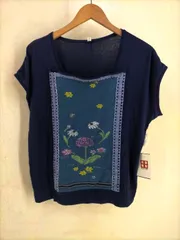 アンティパスト ANTIPAST 花モチーフパッチワークカットソー レディースのサムネイル