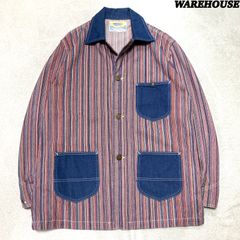 ダブルワークス（WAREHOUSE）カバーオール チェンジボタン ユーズド加工 ダブルワークス（WAREHOUSE）カバーオール チェンジボタン ユーズド