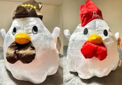 ふくふくシマエナガ ゆるっこずきん 【レア色違いサンプル】JB ふくふくシマエナガレア☆色違いサンプル ゆるっこずきん BIG