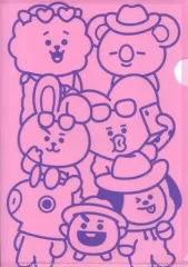 【中古】クリアファイル 集合(ピンク×パープル) A5クリアファイル 「BT21×ファミリーマート」 対象商品購入特典