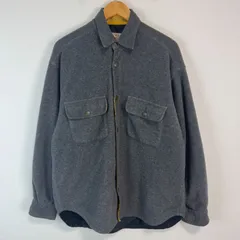 90s vintage ヴィンテージ LOGAN テック系　ローガン フリースジャケット グレー メンズ Lサイズ 古着 ストリート アウトドア オーバーサイズ ゆるダボ　シャツジャケット