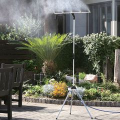 ミストシャワー 屋外用 ミストdeクールシャワー スタンドタイプ 噴霧ノズル5個 散水機 ガーデニング 熱中症対策 暑さ対策 ひんやり