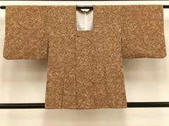 平和屋着物＃道行コート　天井花文　正絹　逸品　CAAV5899id